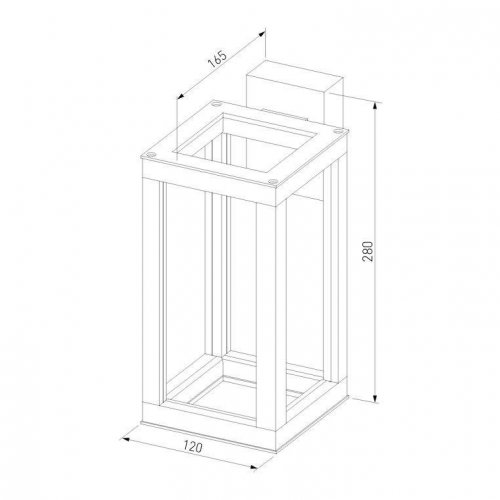 Уличный настенный светодиодный светильник Elektrostandard Frame 1527 Techno Led серый a051856