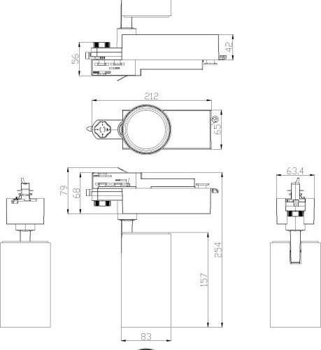 Трековый светодиодный светильник ЭРА SТR-30-36-40K-W30 Б0049754