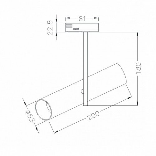 Трековый светильник Maytoni Track Lamps TR005-1-GU10-BG