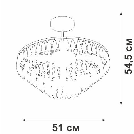 Потолочная люстра V5352-1/5PL