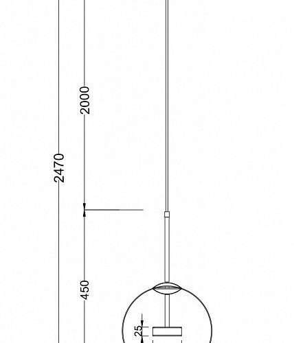 Подвесной светодиодный светильник Maytoni Cometa MOD055PL-L12G3K