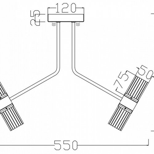 Потолочная светодиодная люстра Freya Mia FR6038CL-L60B