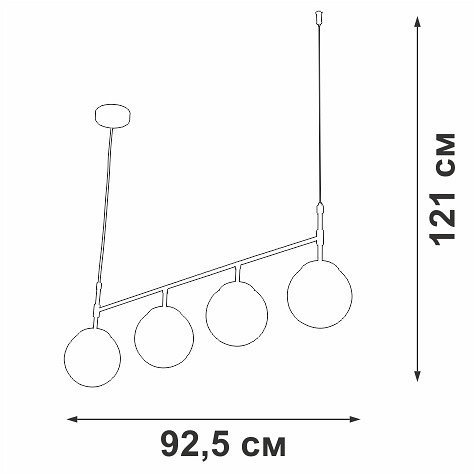 Подвесной светильник Vitaluce V47170 V47170-8/4S