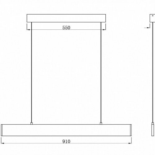 Подвесной светодиодный светильник Maytoni Step P010PL-L23W