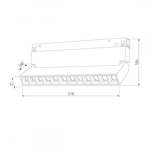 Трековый светодиодный светильник Elektrostandard Slim Magnetic 85195/01 a066587