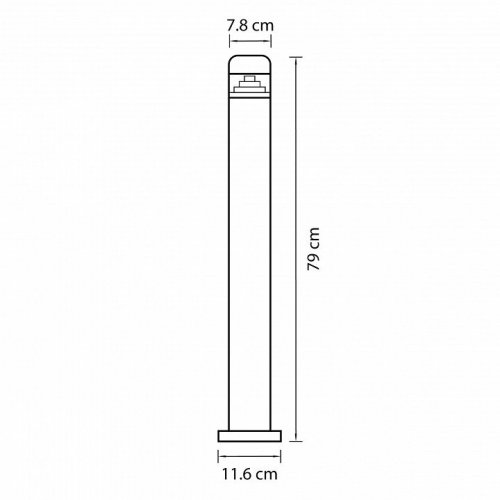 Уличный светодиодный светильник Lightstar Raggio 376707