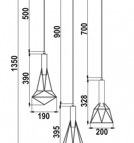 Подвесной светильник Maytoni Spider T021-03-B