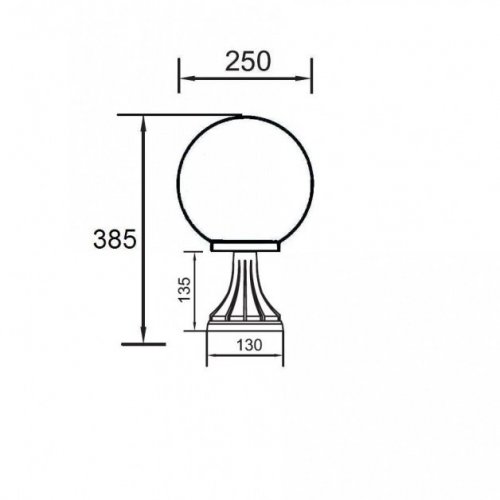 Наземный фонарь Oasis Light 88204S Bl