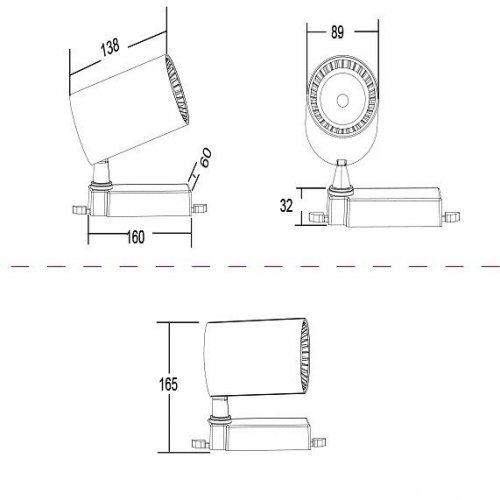 Светильник на штанге Maytoni Vuoro TR029-3-20W3K-B