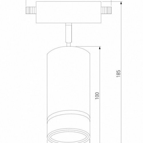 Трековый светодиодный светильник Elektrostandard Glory черный 7W 4200K LTB39 4690389136153