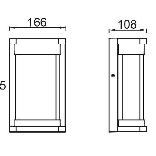 Настенный светильник уличный Oasis Light W1857-3К Bl