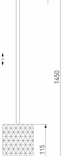 Подвесной светодиодный светильник Eurosvet Bonaldo 50247/1 Led золото