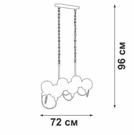 Подвесная люстра V2862-1/6