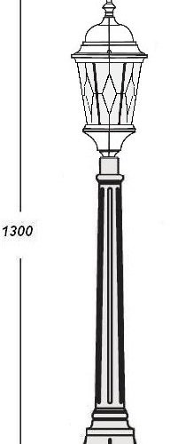 Наземный фонарь Oasis_Light ASTORIA 2M 91407M Gb ромб