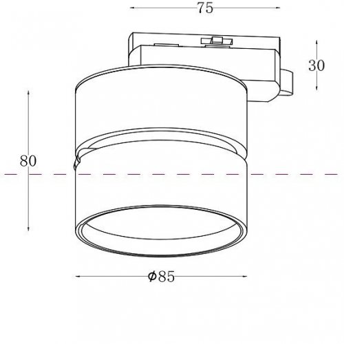 Трековый светодиодный светильник Maytoni Track lamps TR007-1-12W3K-B