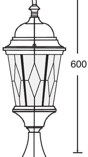 Наземный фонарь Oasis_Light ASTORIA 2M 91404M Gb ромб