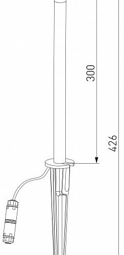 Наземный низкий светильник Elektrostandard Lumos a066688