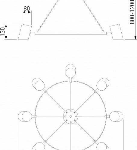 Подвесной светильник Splay 70147/8 черный