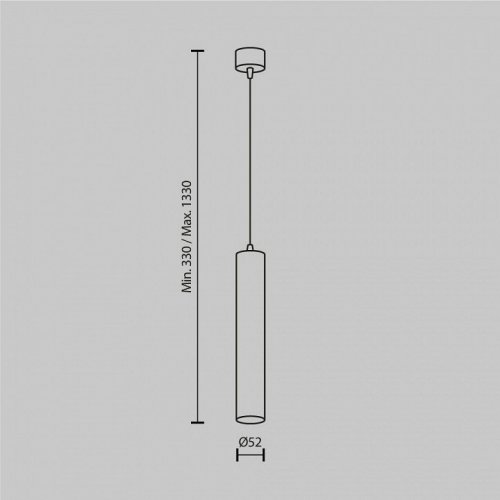 Подвесной светильник Focus LED P072PL-L12W4K-BS