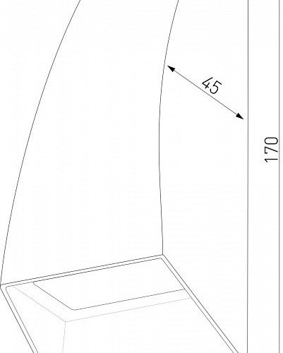 Накладной светильник Elektrostandard Forw a057010