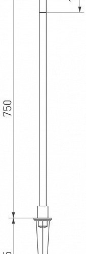 Ландшафтный светодиодный светильник Arlight KT-Canna-L750-1W Warm3000 034162