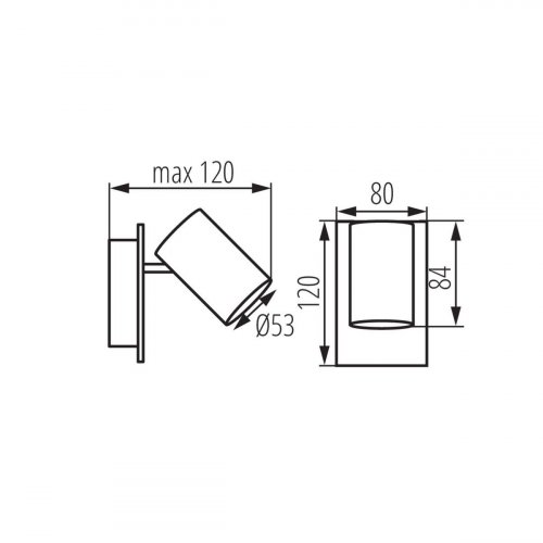 Спот Kanlux EVALO EL-1I B-SR 35691