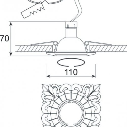 Точечный светильник N1555 N1564-Light bronze