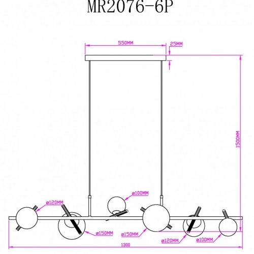 Подвесной светильник Francis MR2076-6P