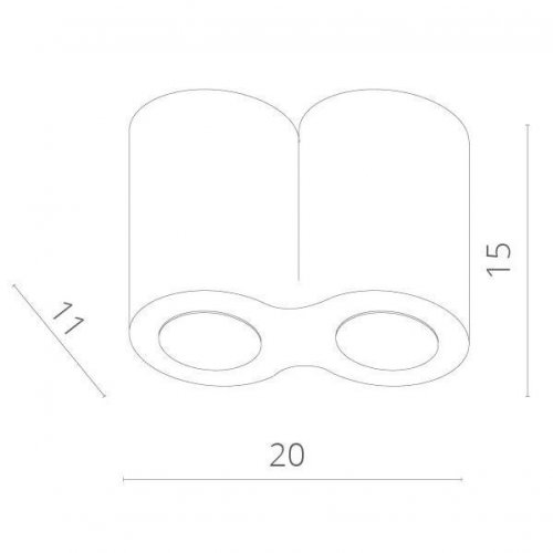 Потолочный светильник Arte Lamp Falcon A5633PL-2BK