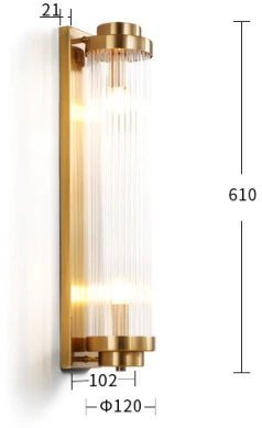 Бра DeLight Collection Wall lamp 88008W/L brass