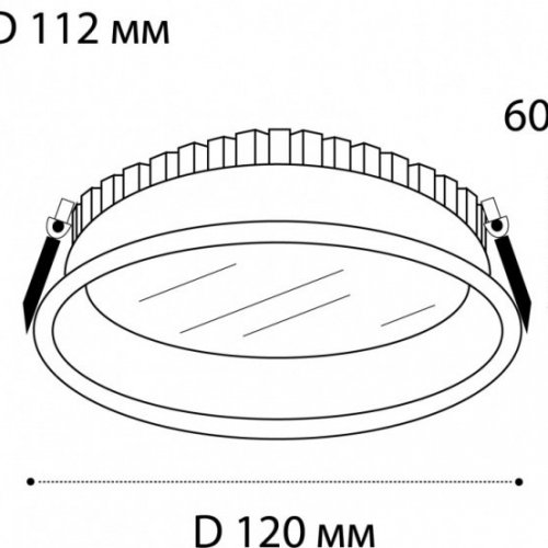 Встраиваемый светодиодный светильник Italline IT06-6012 black 3000K