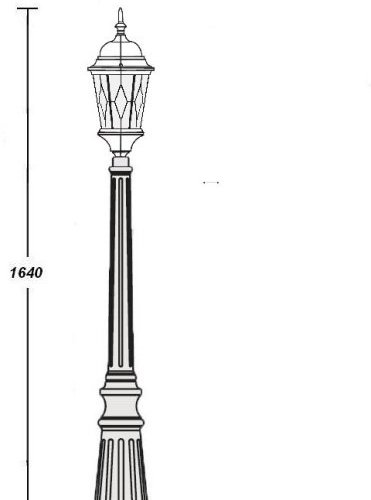 Наземный фонарь Oasis_Light ASTORIA 2M 91411M Gb ромб