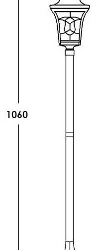 Наземный фонарь Oasis_Light VENECIA 2S 91806S Bl