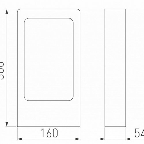 Уличный светодиодный светильник Arlight LGD-Path-Frame-J300B-7W Warm3000 021928(1)