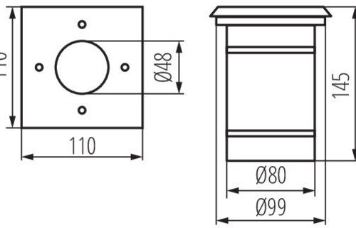 Грунтовые светильники Kanlux BERG DL-10L 7173