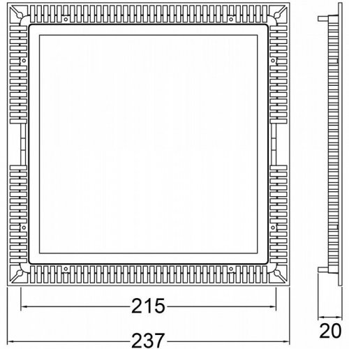 Встраиваемый светильник Deko-Light LED Panel Square 20 565160