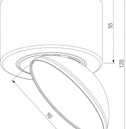 Накладной светильник Elektrostandard Smooth a065460