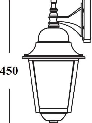 Настенный фонарь уличный Oasis_Light QUADRO L 79902L/04 Bl