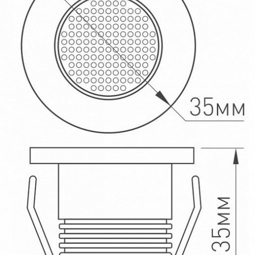 Встраиваемый светильник Arlight LTM-S50x50WH 5W Day White 25deg