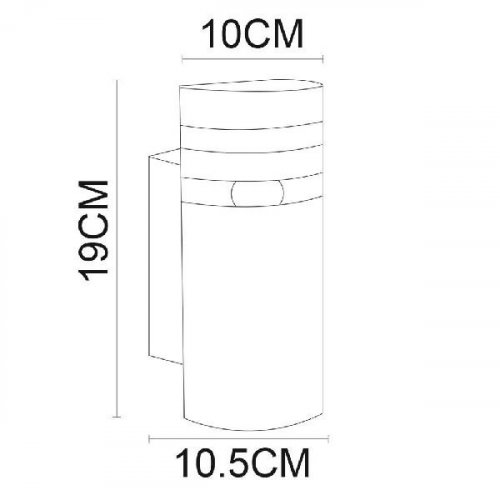 Уличный настенный светильник Arte Lamp Metro A8162AL-1BK