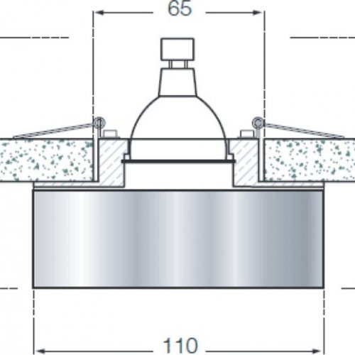 Точечный светильник Downlight DL134CH/White