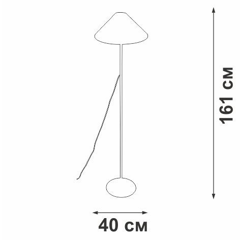 Торшер V3018-1/1P