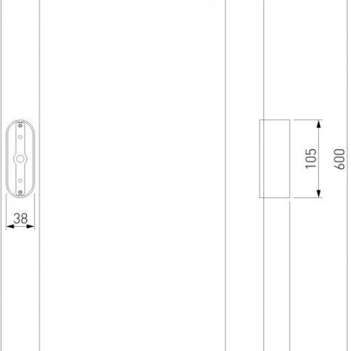 Настенный светильник Langer 40124/LED черный жемчуг