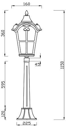 Ландшафтный светильник Maytoni Outdoor O413FL-01BZ1