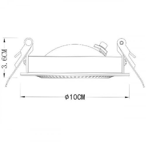 Точечный встраиваемый светильник Arte Lamp Studio A3007PL-1WH