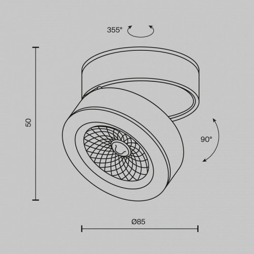 Точечный светильник Magic C022CL-7W4K-B-1