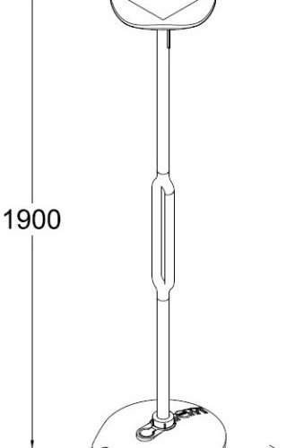 Наземный светильник SOLAR P9108-2000 Gr