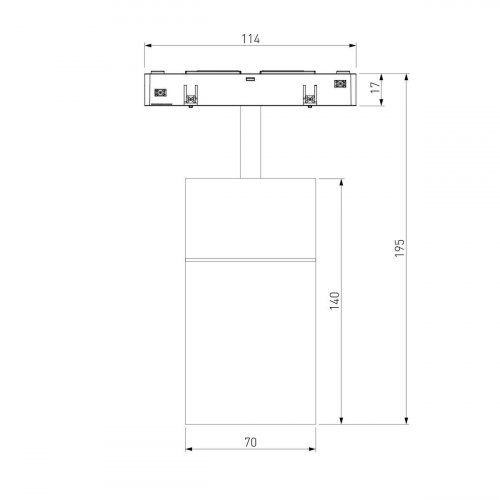 Трековый светодиодный светильник Elektrostandard Slim Magnetic Comfi 85190/01 a066518