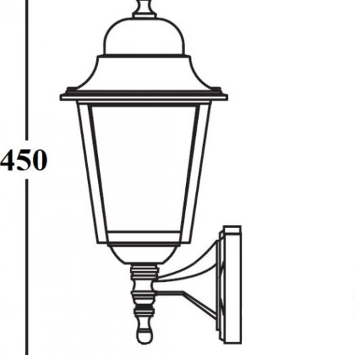 Настенный фонарь уличный Oasis_Light QUADRO L 79901L/04 Bl