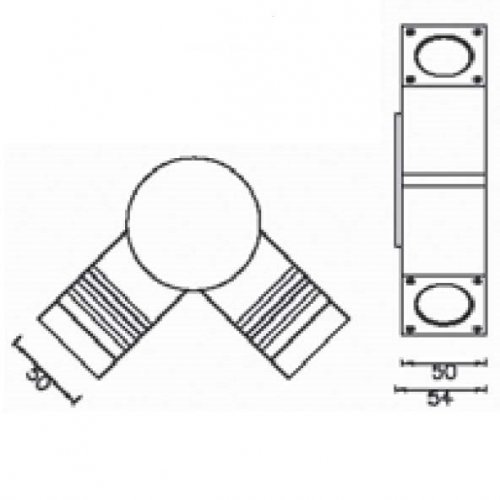 Настенный светильник уличный Oasis_Light TUBE LED W78053 Gr